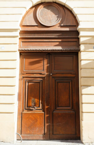 French Door And Wood